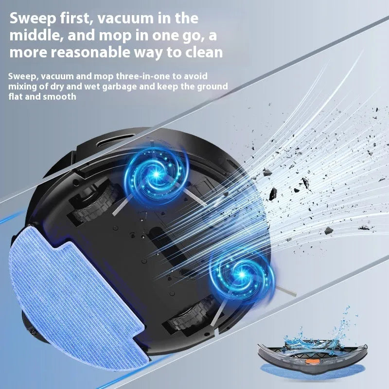 Black or white automatic sweeping robot vacuum cleaner with remote control for floor cleaning