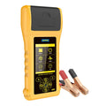 Autool BT760 vehicle battery tester with colour screen, connection clips, and thermal printer.