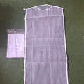 White single-layer net pocket pillow drying hanger 45x55cm on a washing line