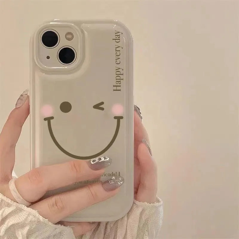 Mint green TPU mobile phone case with optional decorative chain for Apple iPhone.