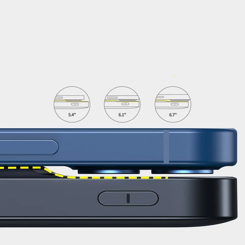 Baseus blue magnetic wireless fast charging power bank with 10000mAh capacity and USB ports