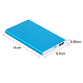 Ultra-thin mobile power bank 4500mAh actual capacity alloy shell in black