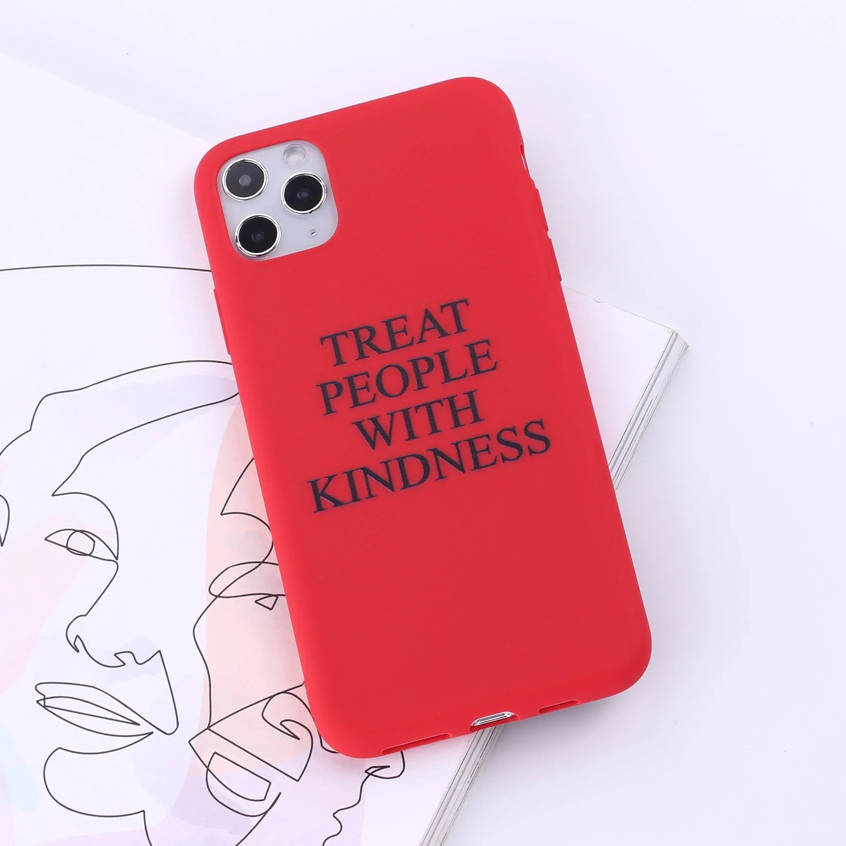 Printed clear TPU phone case for iPhone with decorative painted design on back