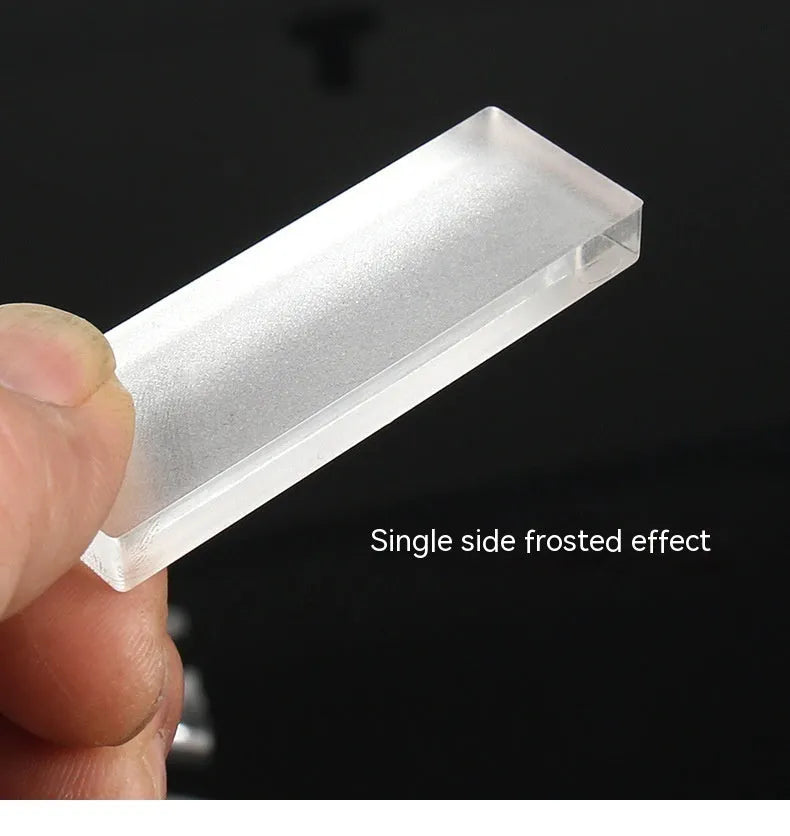 Acrylic parallel lens 8-piece set for junior high school physics optical experiments, model H424
