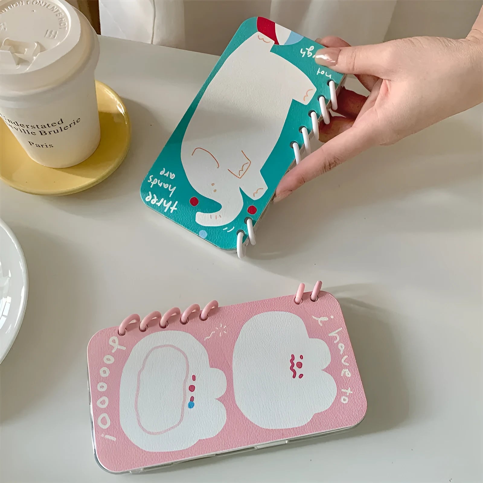 Cartoon Notebook Elephant TPU phone case for iPhone with all-inclusive fall protection cover