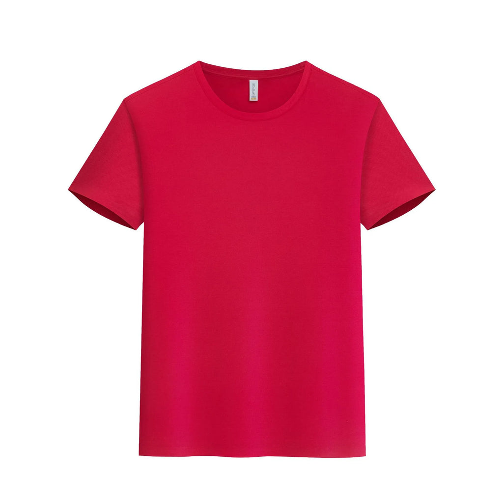 Slim fit round neck short sleeve fitness top in solid colour, nylon spandex blend, available in black and other colours from S to 4XL