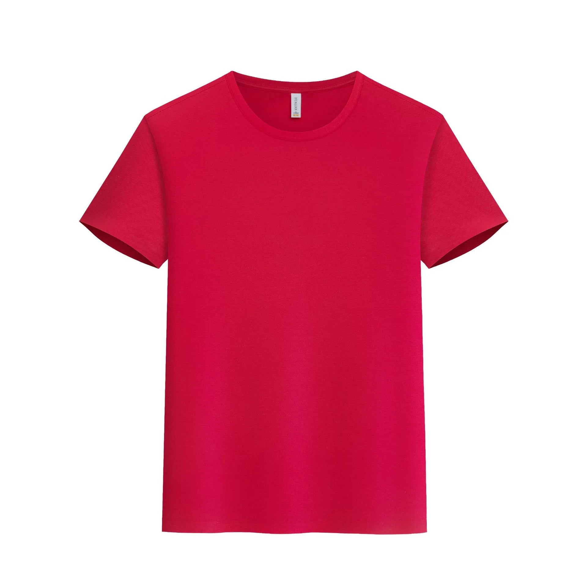 Slim fit round neck short sleeve fitness top in solid colour, nylon spandex blend, available in black and other colours from S to 4XL