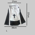 Black and white nun costume for small to medium dogs on Halloween