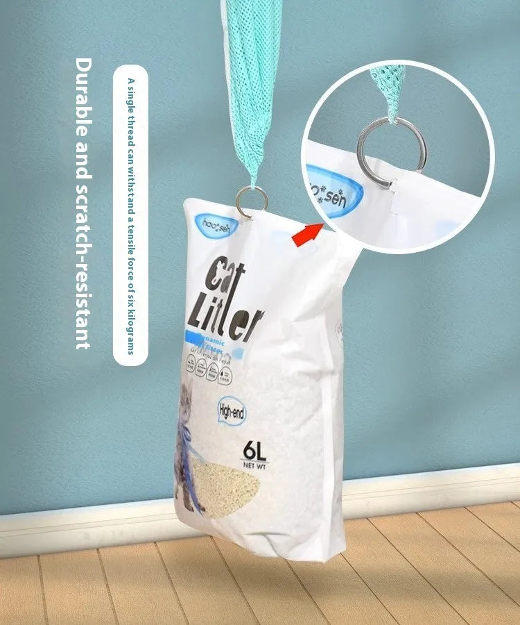 Upgraded fifth-generation cat grooming bag with detachable lifting mechanism in grey and white colour option