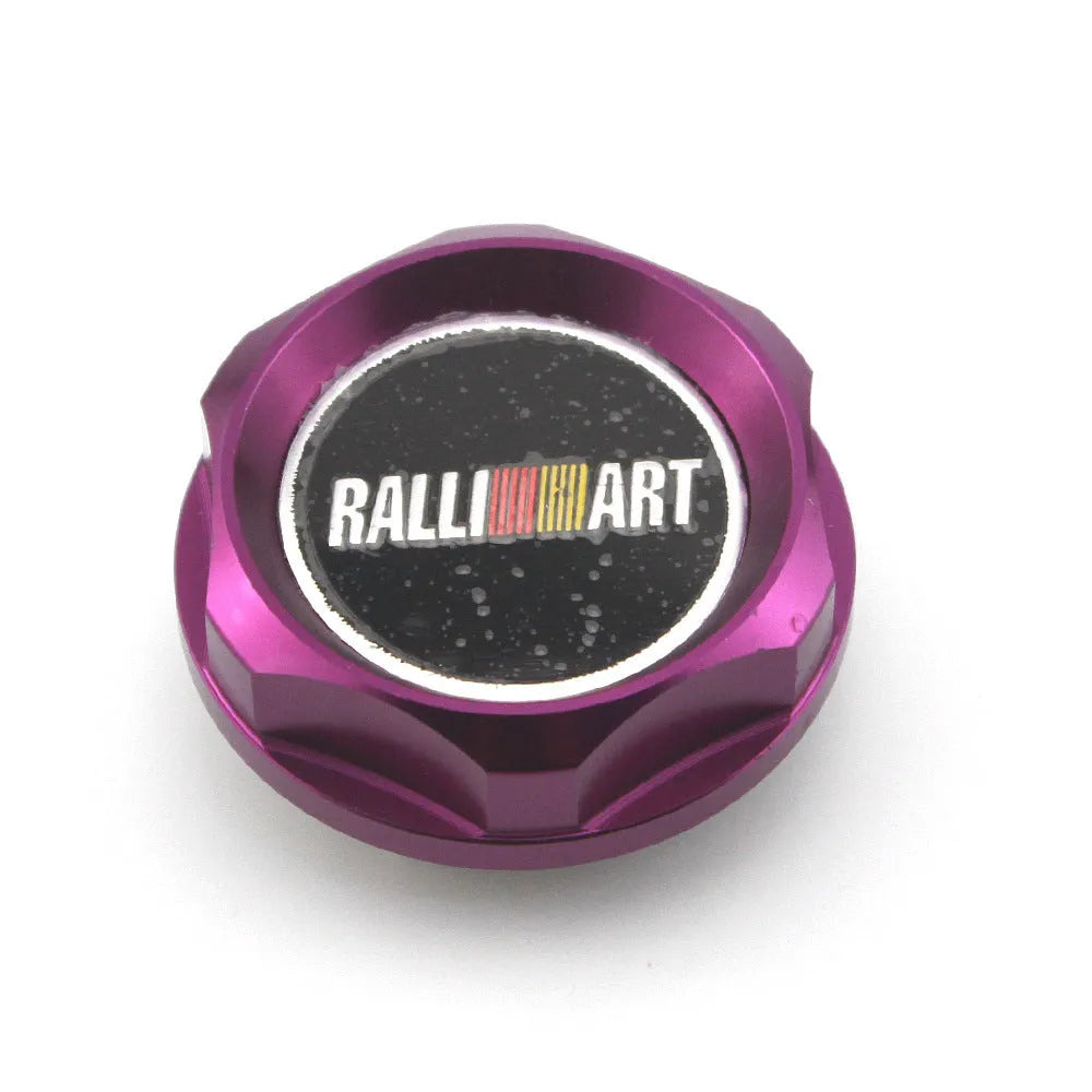 Aluminium alloy oil filter cap for Mitsubishi cars in a selection of six colours