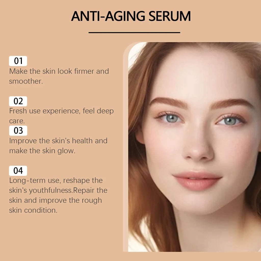 30ml bottle of anti-aging liquid essence with hyaluronic acid and bee venom for facial skincare
