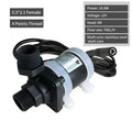 JT-750 horizontal DC water pump with brass threaded fittings for solar heating systems