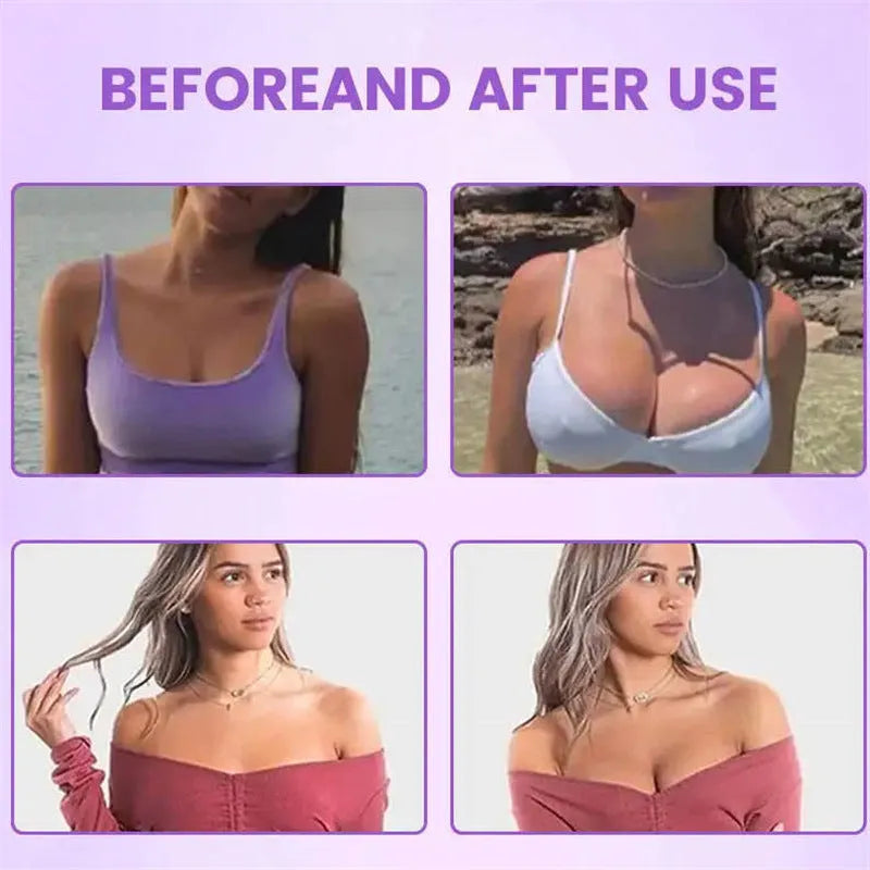 Single pack chest patch beauty mask with one pair of adhesive strips for breast enhancement