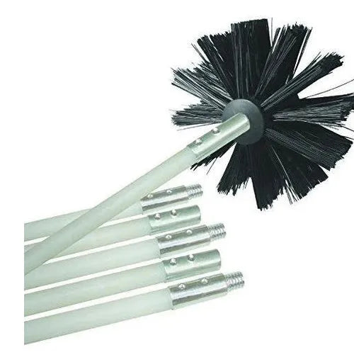 Flexible 600mm long chimney cleaning brush with nylon bristles for dryer and range hood ducts