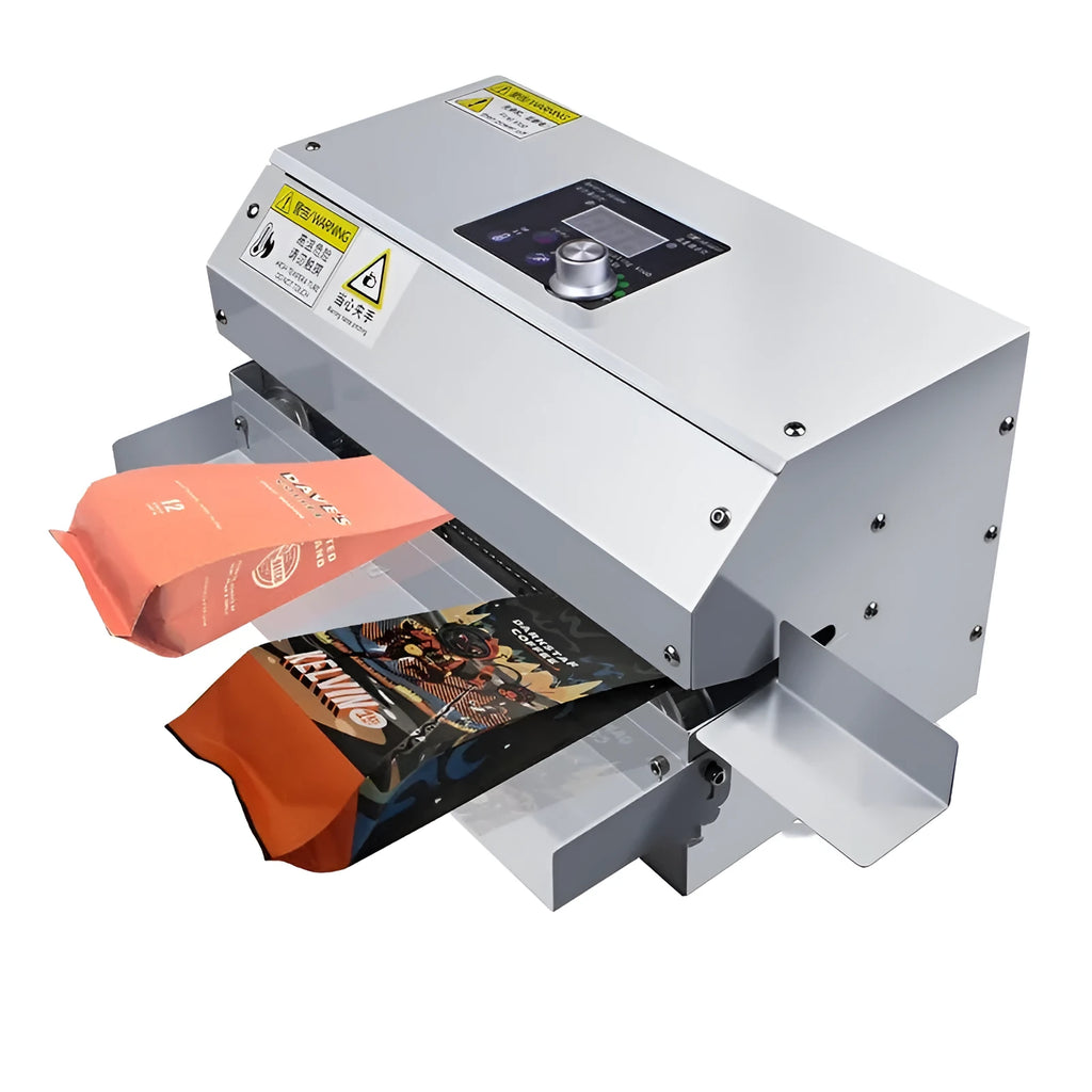 Silver household portable aluminum foil bag sealing machine with three specification options