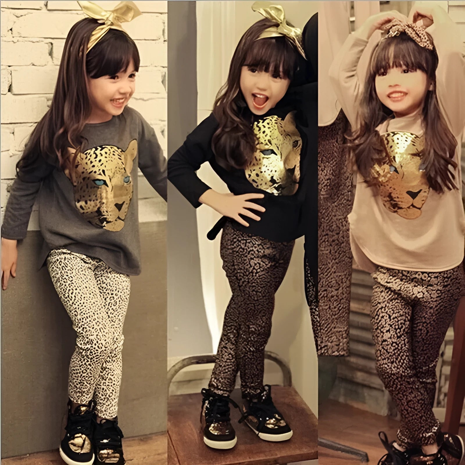 Children's short sleeve two-piece summer pants suit set in a casual style.