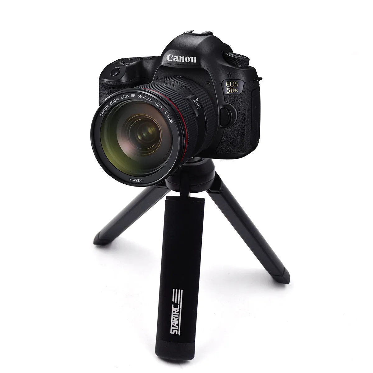 Aluminium smartphone bracket accessory for table top tripod, compatible with Apple iPhone models.
