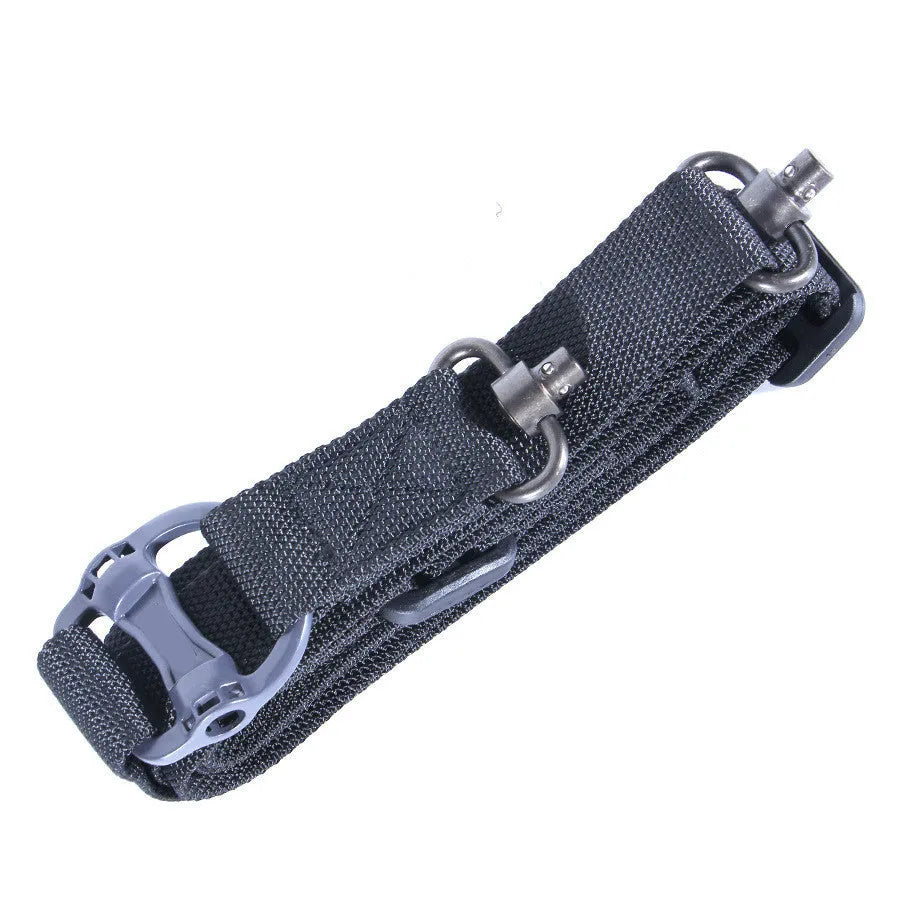 Tactical nylon multifunctional task strap rope showing 150cm maximum stretch length