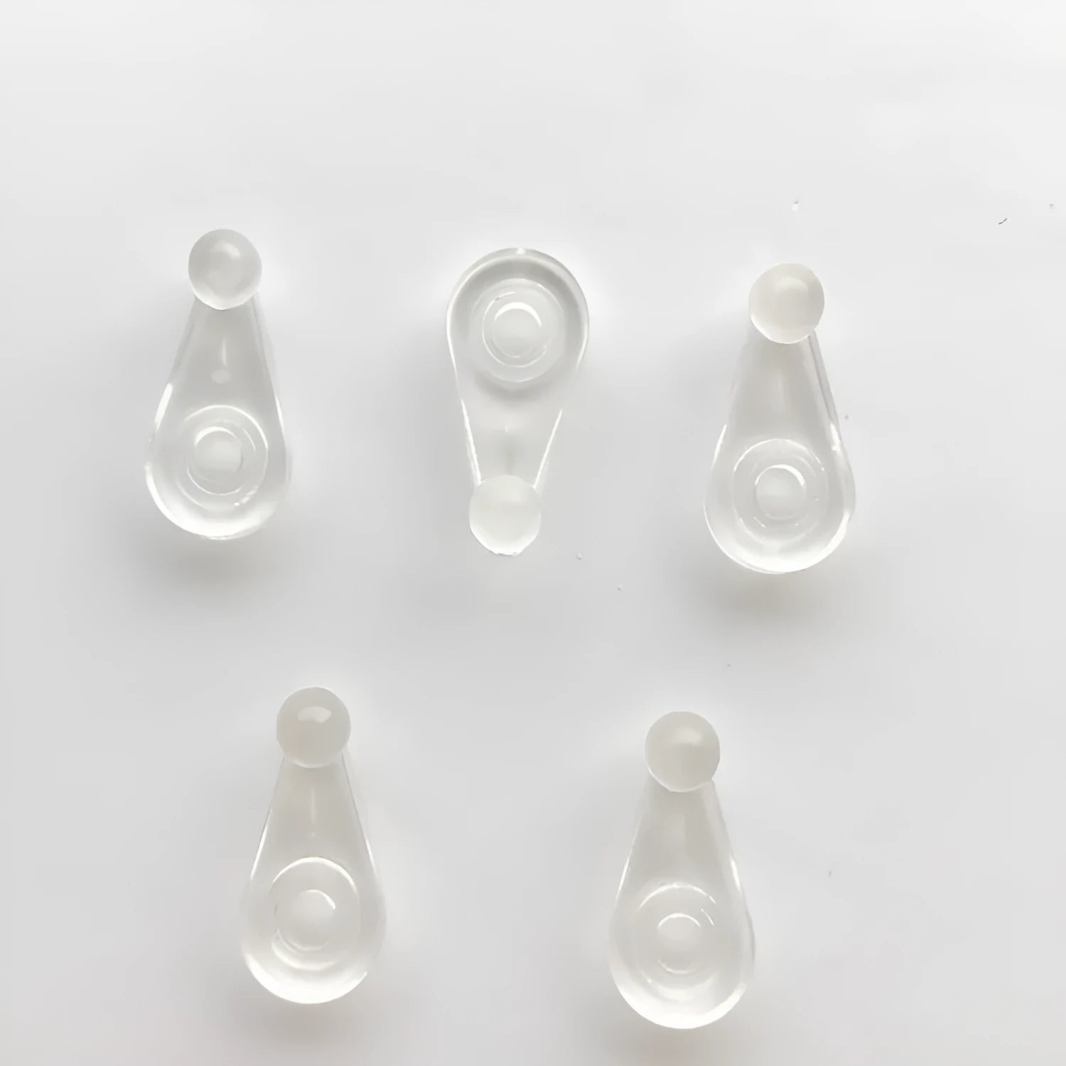 Plastic glass mirror buckle in transparent colour for cabinet built-in fixed installation