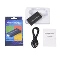 Black game to HDMI converter with audio-video output and PS/2 interface for PS2 game machine