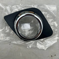 Black RAV4 front bumper anti-fog light covers for driver and co-driver positions