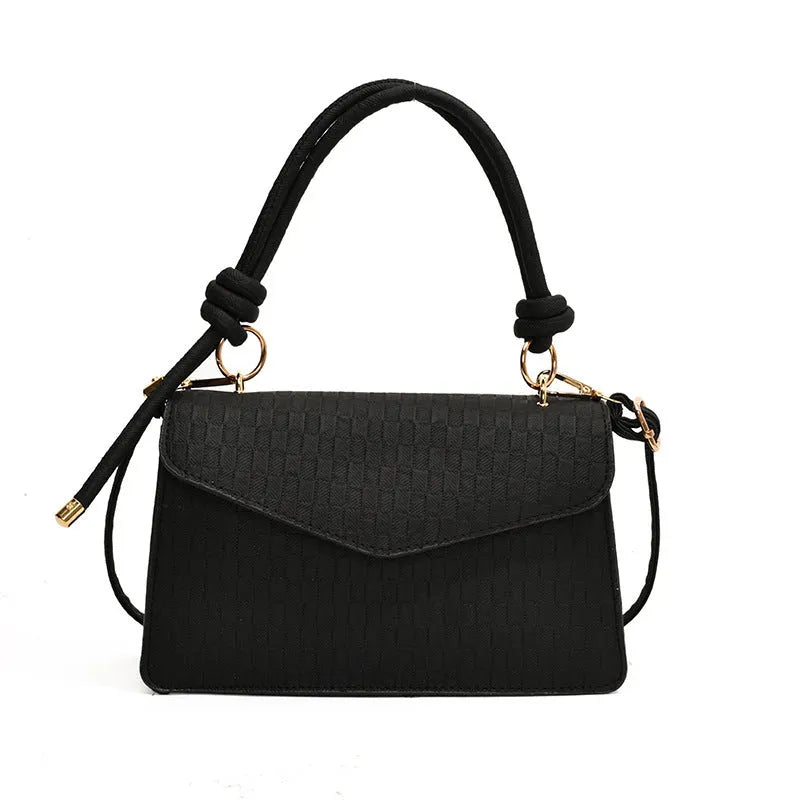 Women's one shoulder PU handbag, horizontal square shape, available in five colours