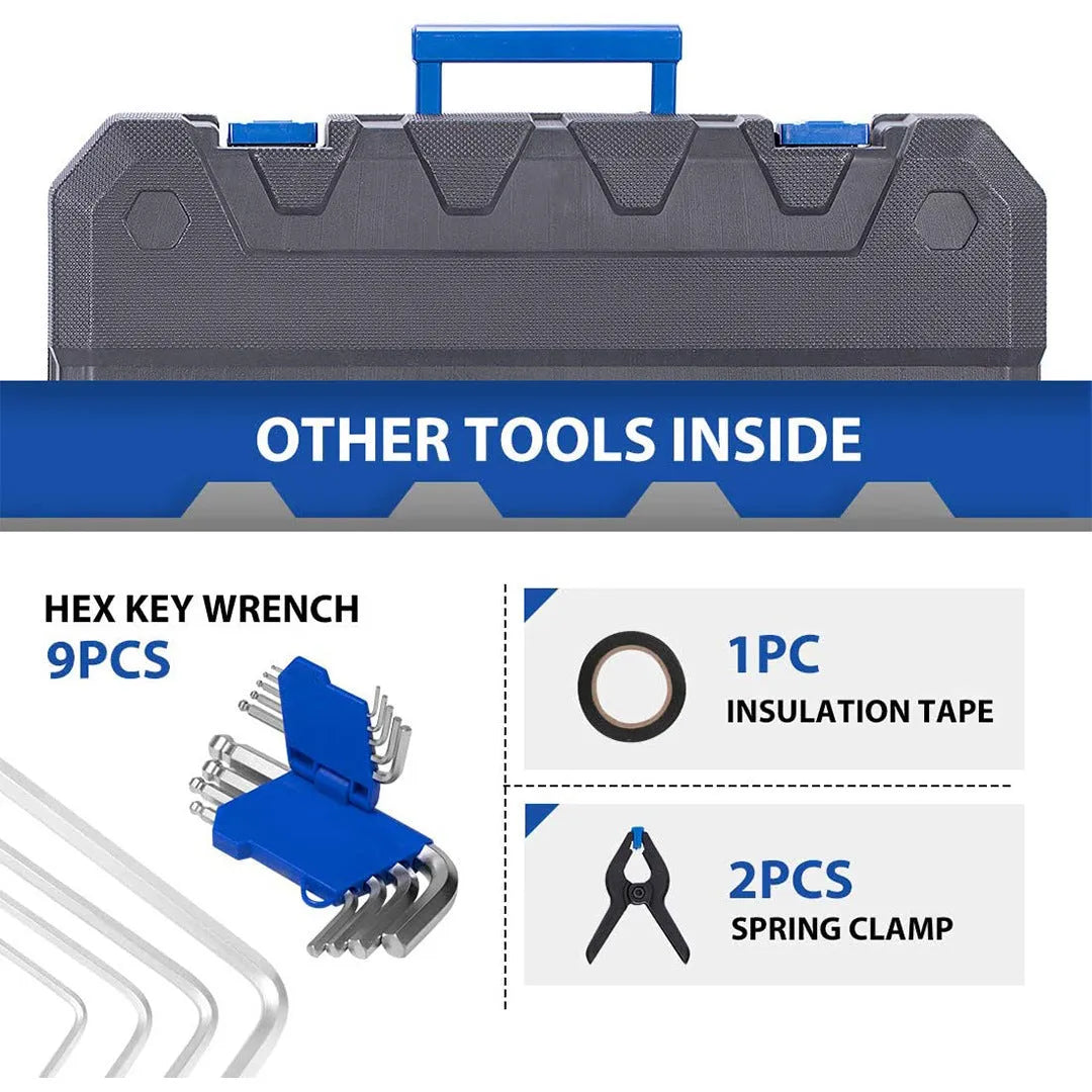 Black carbon steel home car hardware tool combination set for auto repair
