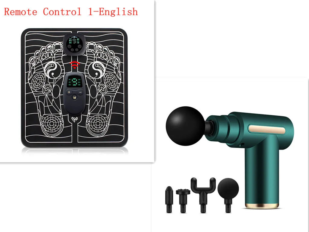 Direct Supply Muscle Fitness Neck Mask Gun Electric massager in black, with button control and style A design