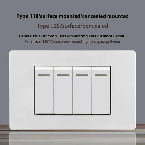 White 118 type 16A Israel socket panel with flame retardant protection and phosphor bronze conductors