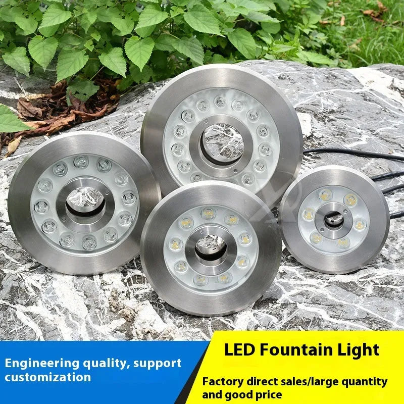Aluminium alloy underwater garden lamp for outdoor square and courtyard lighting