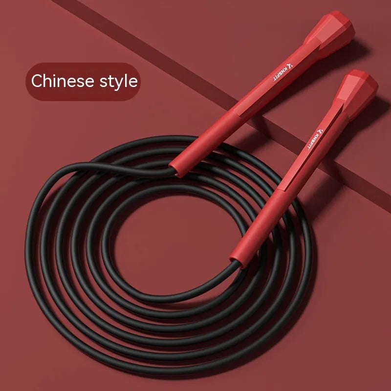 Children's PVC skipping rope 280cm long, 5mm diameter, in black, blue, red, purple, or green.