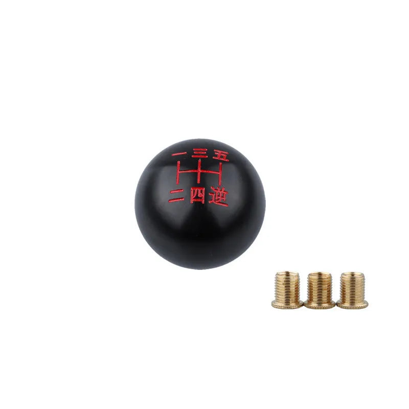 Aluminium alloy round car gear shift knob replacement in multiple colour options for manual transmission vehicles