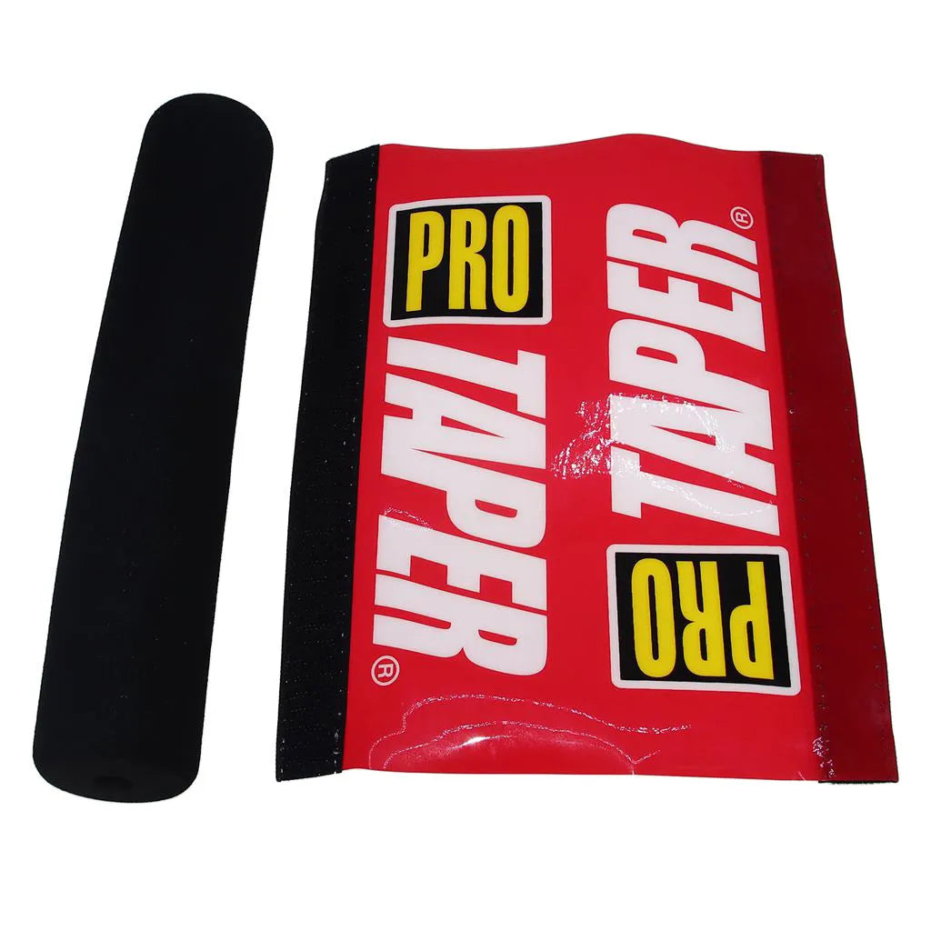 Motorcycle faucet foam handle chest protector cover in black, blue, red colours measuring 25cm