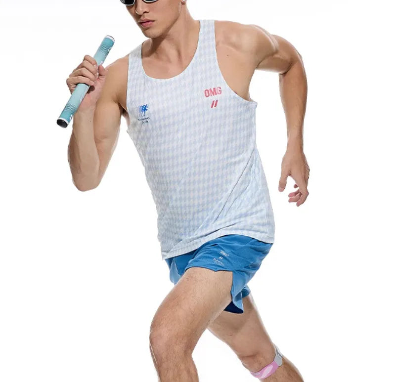Men's black running shorts with four-point laser stitching detail on stretch fabric.