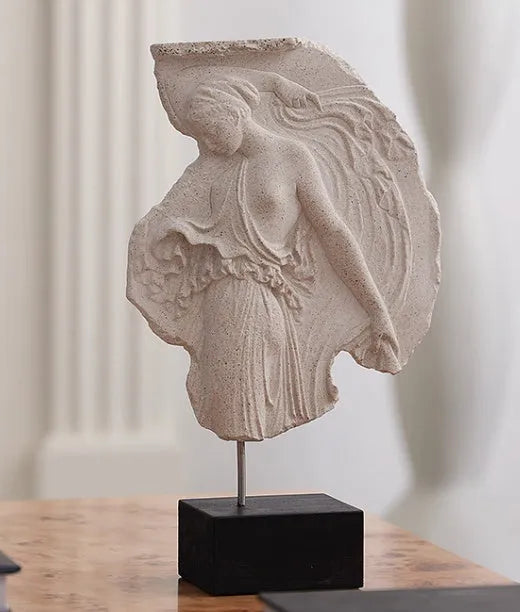 Italian-style Wine Goddess resin sculpture ornament in modern simplicity style.