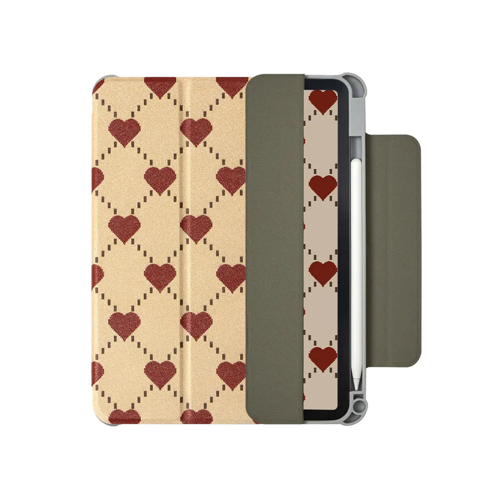 Magnetic protective shell for 10.9-inch iPad Air 4 and Air 5 with double-sided clip.