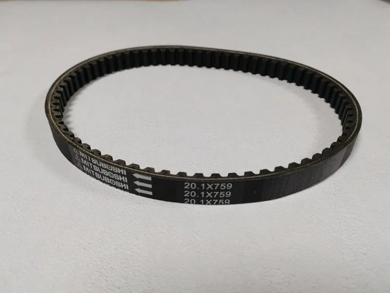 Black Jili GP110 drive belt replacement part for Guangyang pedal motorcycle with 20.1-759 size