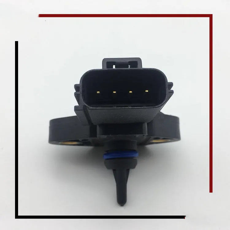 Black automotive intake pressure sensor for Ford and Lincoln vehicles