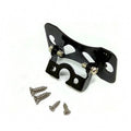 Black metal universal car camera holder with adjustable angle bracket and mounting screws