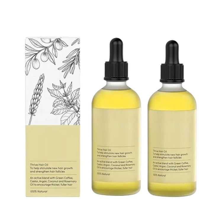 Yellow rosemary essential oil in 60ml bottle for hair care treatment