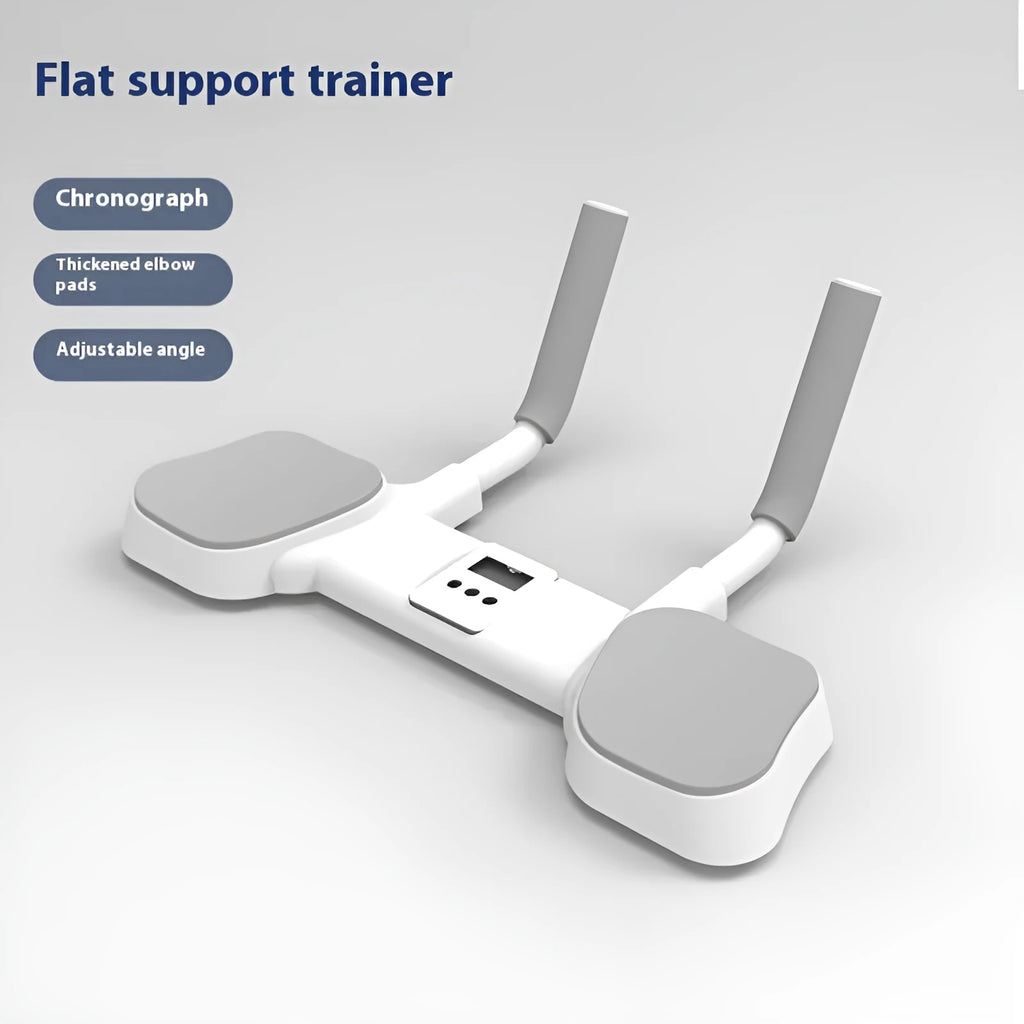 White multi-functional flat support trainer with alloy aluminium tube frame on a home floor.
