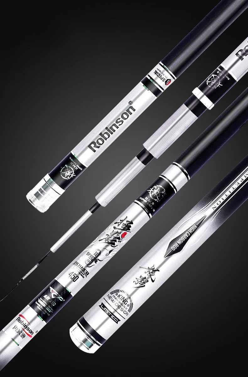 Carbon fishing rod 28 tone super hard super light Taiwan pole 2.7m to 7.2m platform fishing