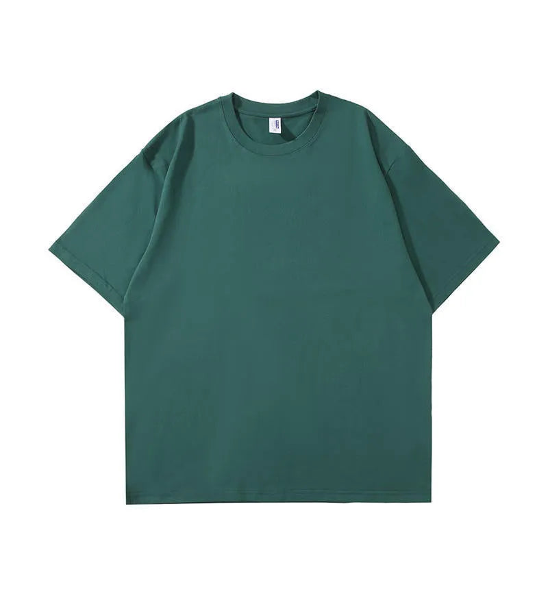 240g heavy cotton t-shirt in multiple colours with short sleeves and loose fit for teenagers