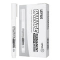 14cm white oil-based painting pen with single head and 2.8mm white marker refill option for craft and DIY use