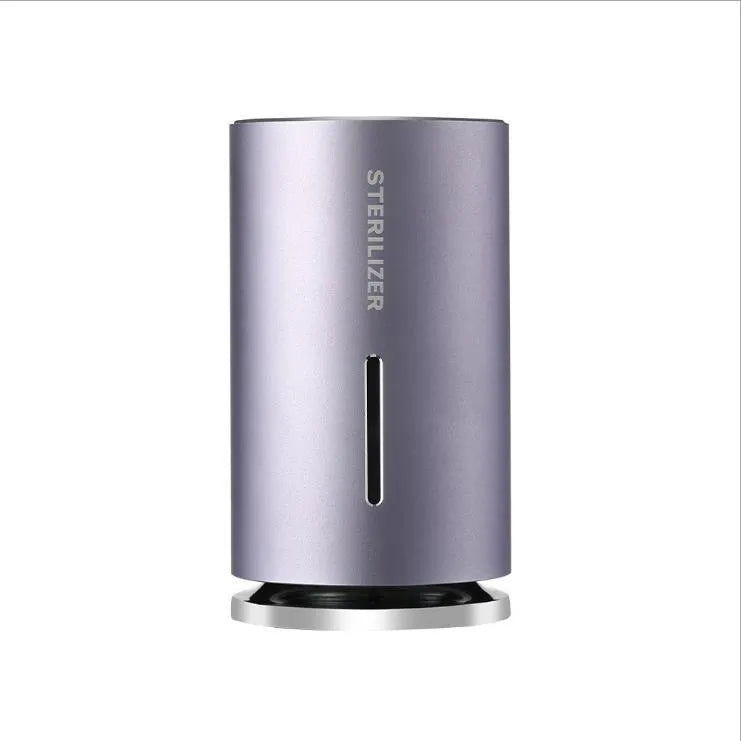 Smart induction spray air humidifier in black, 150ml tank, 1200mAh USB, compact 65x65x115mm