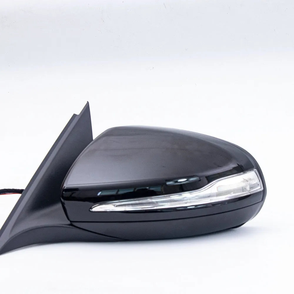 Mercedes-Benz W205 C-Class black rearview mirror assembly replacement part