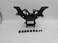 Black heavy aluminium headlight bracket for BMW S1000RR motorcycle 2009 to 2018 models