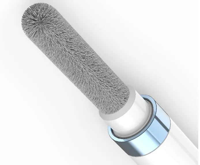 Three-layer headphone cleaning pen in blue, gold, or black colours for electronic maintenance