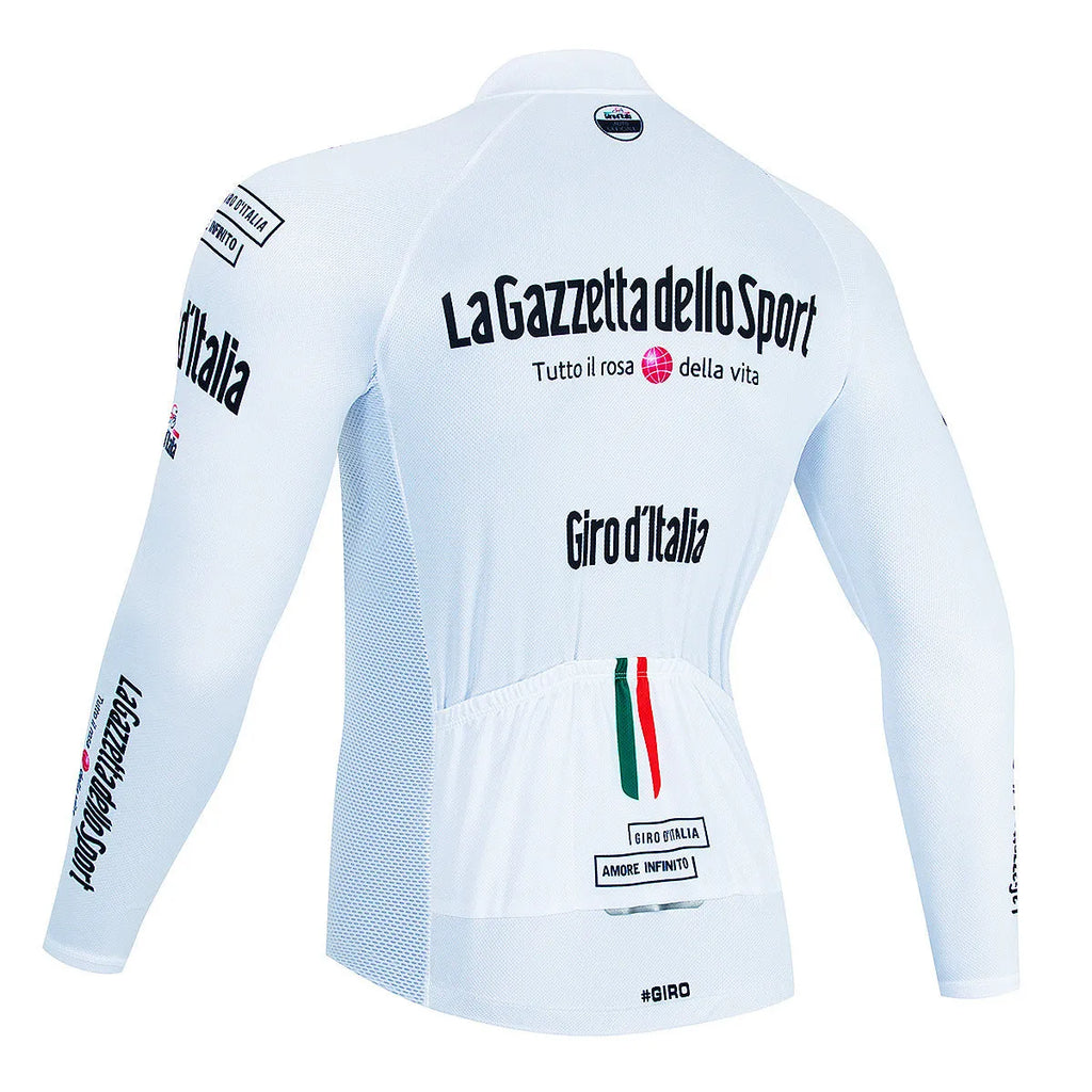 Men's long sleeve mountain bike cycling jersey in moisture-wicking fabric with patterned design