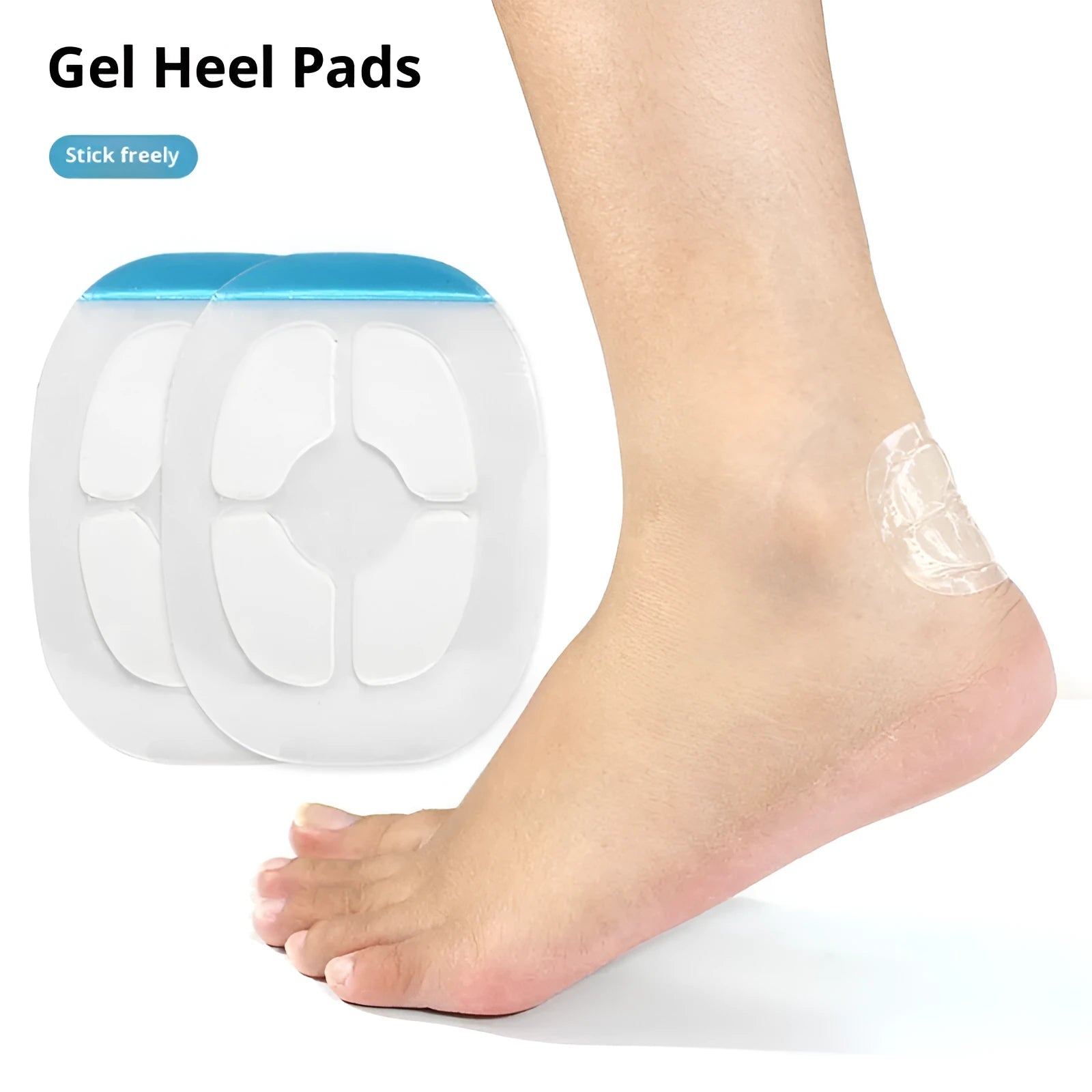 Transparent hydrogel invisible foot anti-wear paste heel protector patch for all-season use